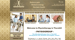 Desktop Screenshot of physiogroup.ca